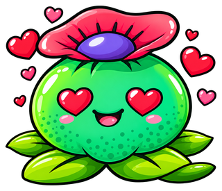 La mascota de Avalon Magic Plants, un cactus sonriente